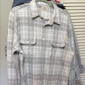Faherty Gray Plaid Shirt